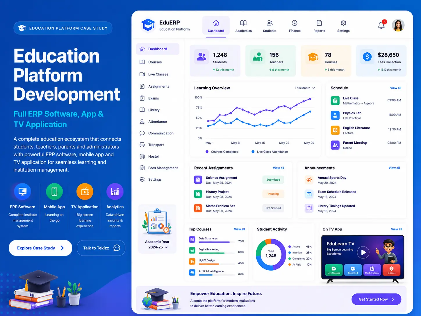 Education platform and learning management system case study