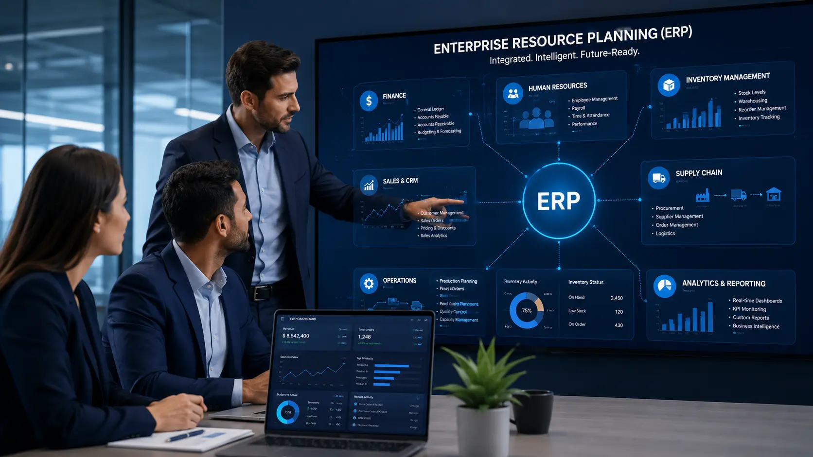 Enterprise Resource Planning (ERP): Meaning, Components, and Examples - Tekizz software development blog article