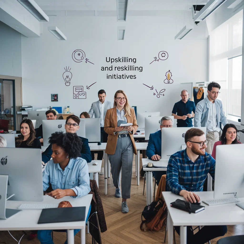 Upskilling and Reskilling: Navigating the Future of Work - Tekizz software development and IT insights article