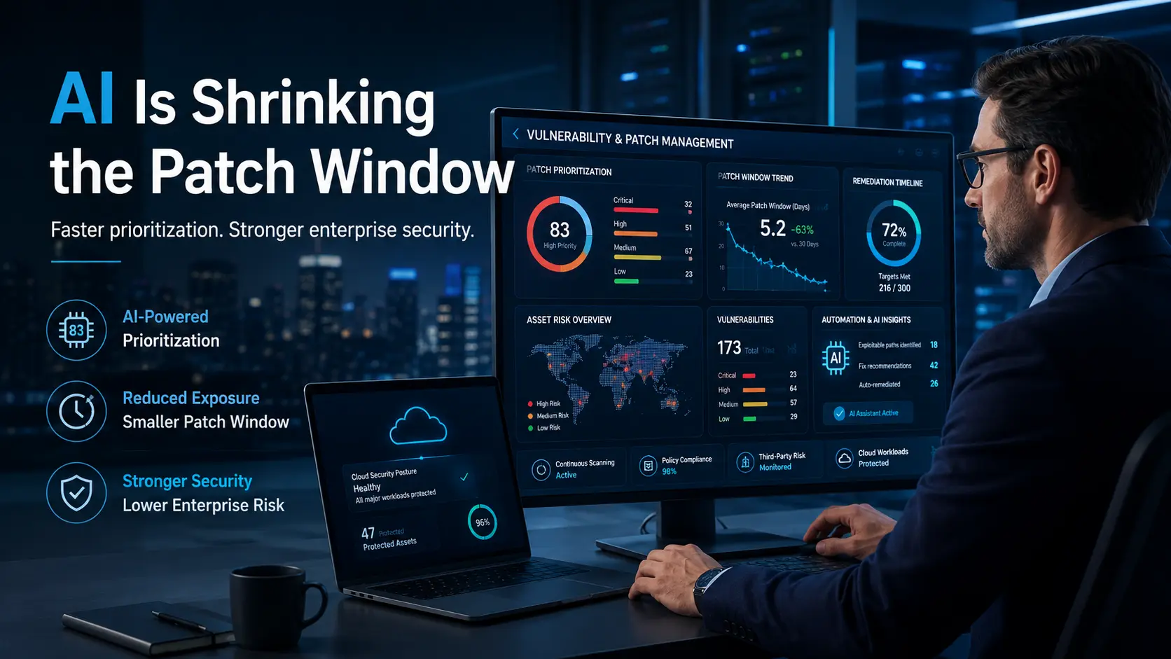 AI Is Shrinking the Patch Window for U.S. Enterprises - Tekizz software development blog article