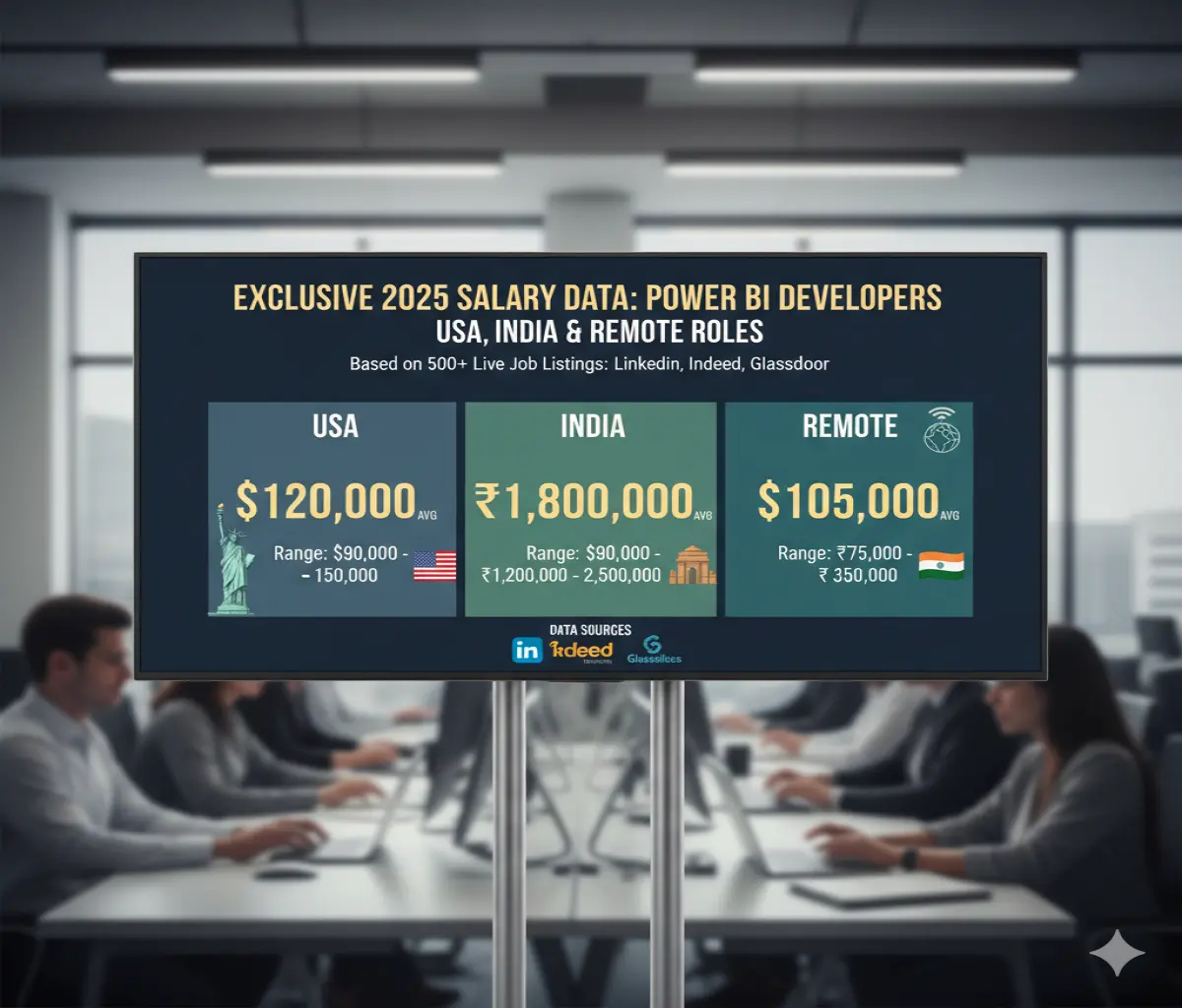 2025 Power BI Developer Salary Report: USA, India, Remote & Trends - Tekizz software development and IT insights article