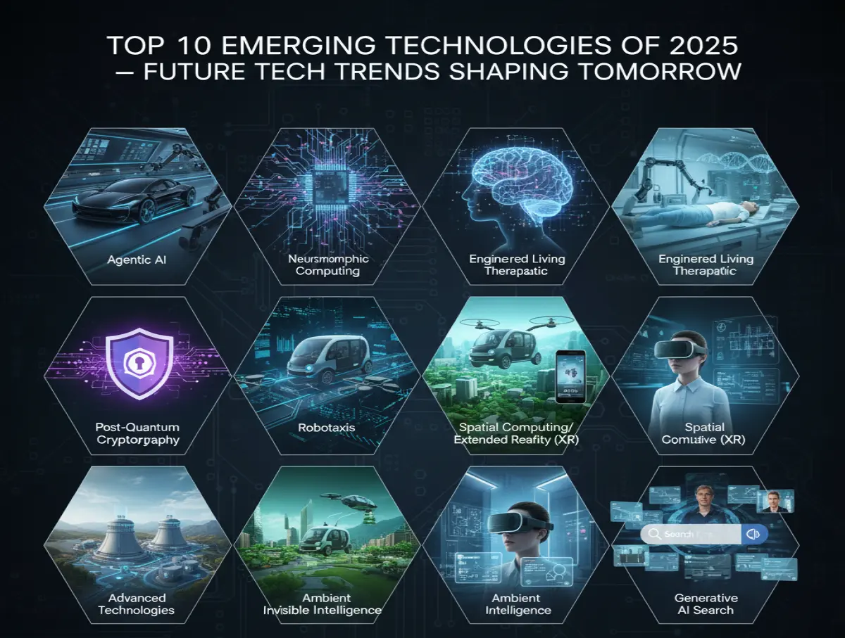 Top 10 Emerging Technologies of 2025 – Future Tech Trends Shaping Tomorrow - Tekizz software development and IT insights article
